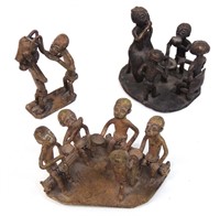 3 small sculptures - African