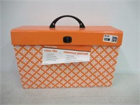 Globe-Weis Case File With 19 Pockets - Orange