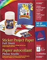Avery Sticker Project Paper for Inkjet Printers,