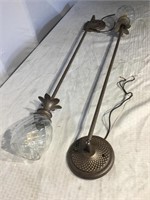 2 wall/ceiling hanging pineapple lights