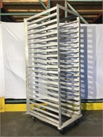 Restaurant grade, rolling, bakers rack