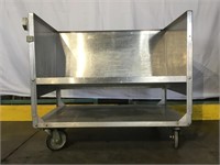 Rolling stainless steel cart