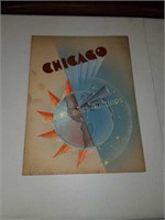 Cool vintage mid century modern Chicago artwork