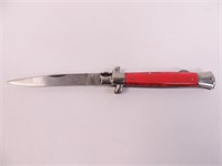 Knife - Rostfrei with red handle, 4" blade
