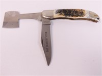 Knife - Parker Deer Hunter, 4" blade, 3.5" hatchet