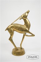 Brass Antelope Statue