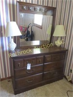 Chest, Dresser, & Night Stand, (2) Lamps