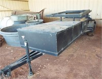 Custom made target trailer equipped w/stand up