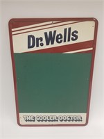 Dr. Wells advertising Soda menu board