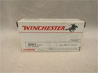 (qty - 50rds) Winchester .380 Auto Ammo-