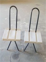(2) Folding Camping Stool/chairs