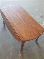 Wooden Coffee Table with Drop Leaves