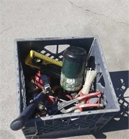 Crate of Tools- Hammer, Riveter, Level & More