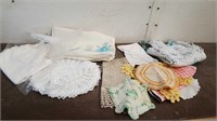 Vintage Dollies, Apron & Hand Emboridered Pillow