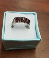 Size 7.5 Ruby Red Stone Ring