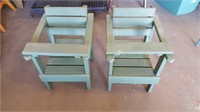 (2) Wooden Kids Chairs