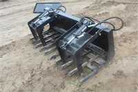 Skid Steer 6ft Double Grapple Tined Bucket, New