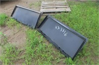 (2) Skid Steer 10" Receiver Plates, New