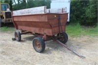 Barge Box Dump Wagon, Approx 3-5ft x 10ft x 3ft