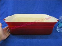 nice deep le creuset  oven dish - red