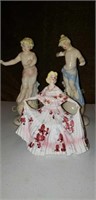 Vintage lefton porcelain lady figurine