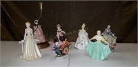 Collection porcelain figurines