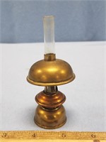 Miniature copper and brass oil lamp made in Hollan
