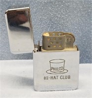 Vintage Zippo style lighter "High Hat Club"