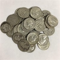 40 Silver Washington Quarters