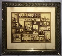 Framed Amaranth Minstrel Co. Print