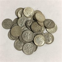 38 Silver Roosevelt Dimes