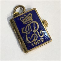 1902 Enameled King Edward Coronation Locket