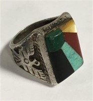 Sterling Silver Ring With Stones