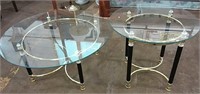 matching Glass top coffee table & end table