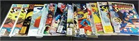 16 issues of superman comics including including