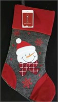 Wayfair New Embroidered Snowman Christmas Stocking