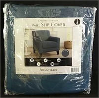 Wayfair New Blue Twill armchair Slip Cover $40