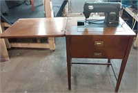 Semester white rotary sewing cabinet- sold as is