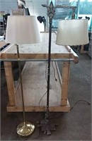 Working Antique metal lamp and swing arm lamp