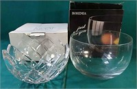 Mikasa crystal bowl and bohemia crystal bowl