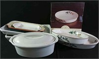 2 woodhill quiche dishes and other casserole