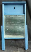 Antique wooden / glass washboard,  13" x 24"