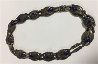 Georg Jensen Sterling Silver & Blue Lapis Necklace
