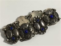 Georg Jensen Sterling Silver & Blue Lapis Bracelet