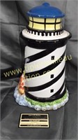 Lighthouse sail boat cookie jar