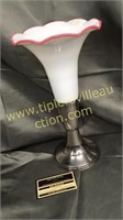 Art glass trumpet vase
