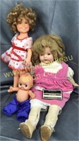 Group of old dolls- Shirley temple and others