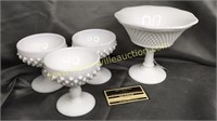 Group of milk glass