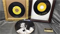 2 Jerry lee Lewis sun records and collector plate