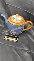 Blue lusterware japan teapot